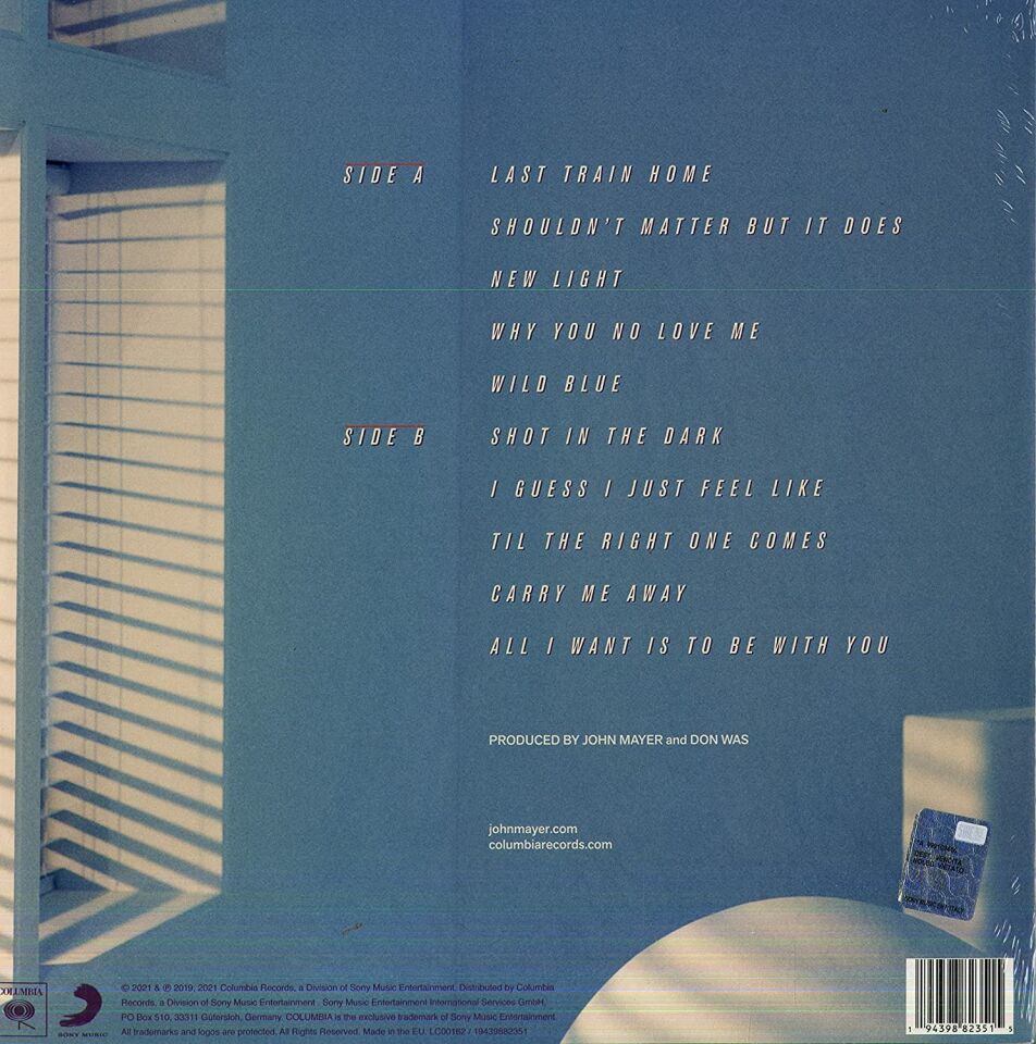 JOHN MAYER - SOB ROCK (2021) - LP SİYAH SIFIR PLAK
