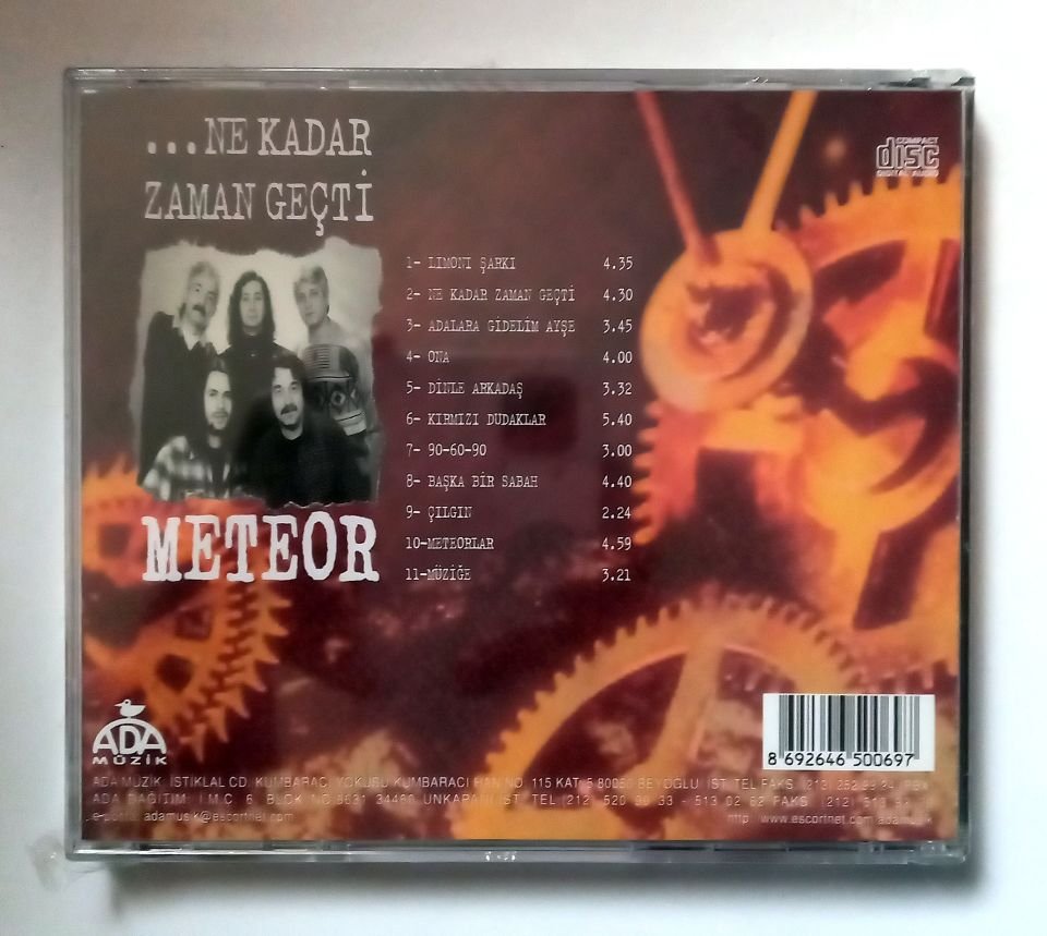 METEOR - NE KADAR ZAMAN GEÇTİ (1997) - CD SIFIR