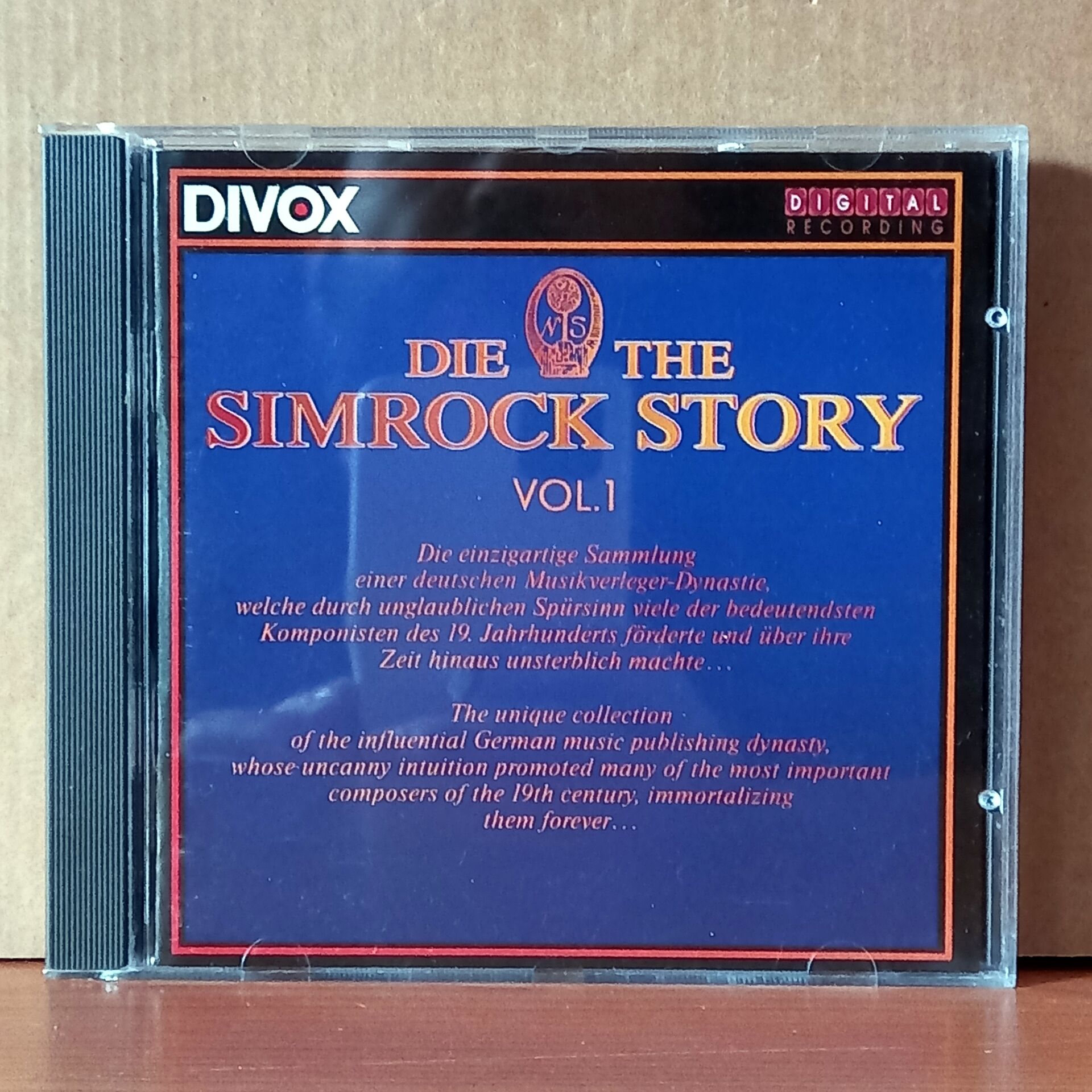 THE SIMROCK DYNASTY VOL.1 / BEETHOVEN, BRAHMS, DVORAK, MENDELSSOHN, KIRCHNER, HILLER / URIEL TSACHOR: PIANO (1991) - CD 2.EL