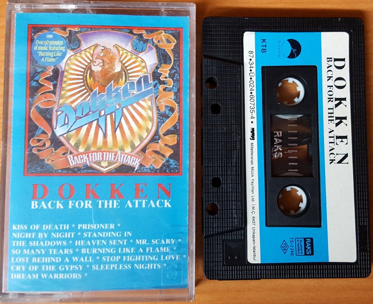 DOKKEN - BACK FOR THE ATTACK (1987) MMY CASSETTE MADE IN TURKEY ''USED''
