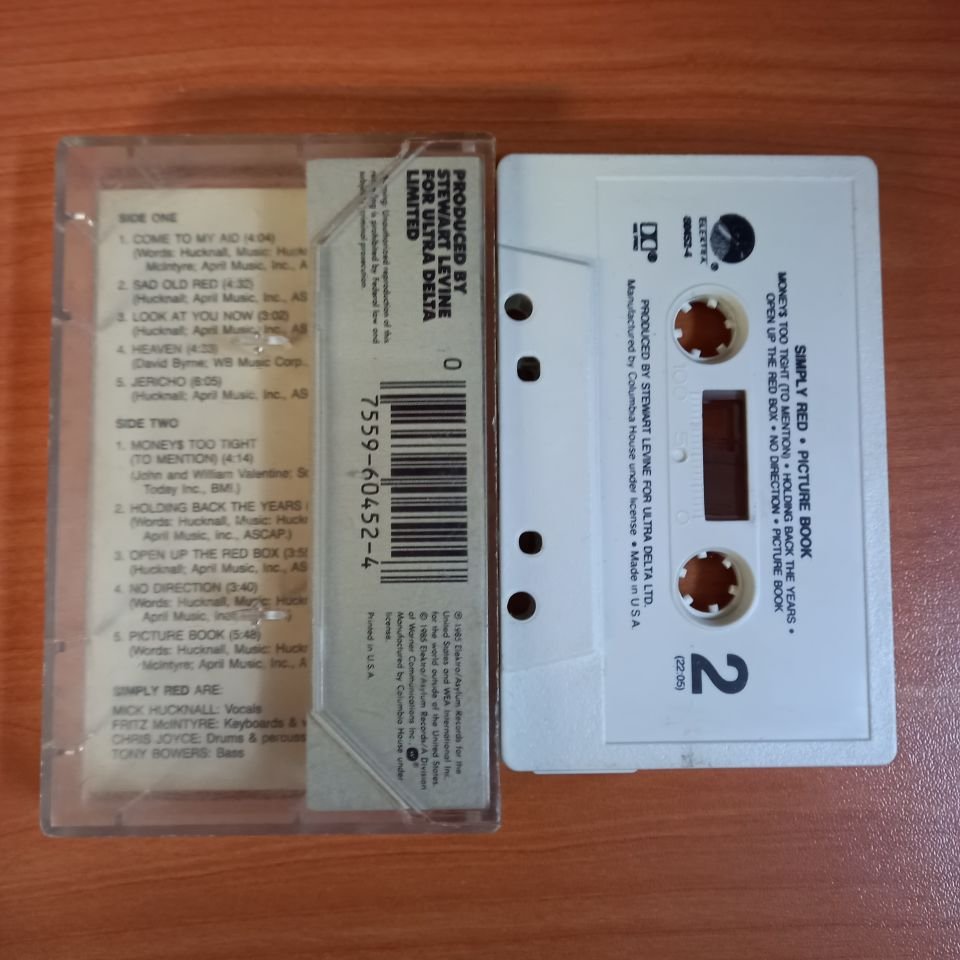 SIMPLY RED - PICTURE BOOK (1985) - KASET 2.EL