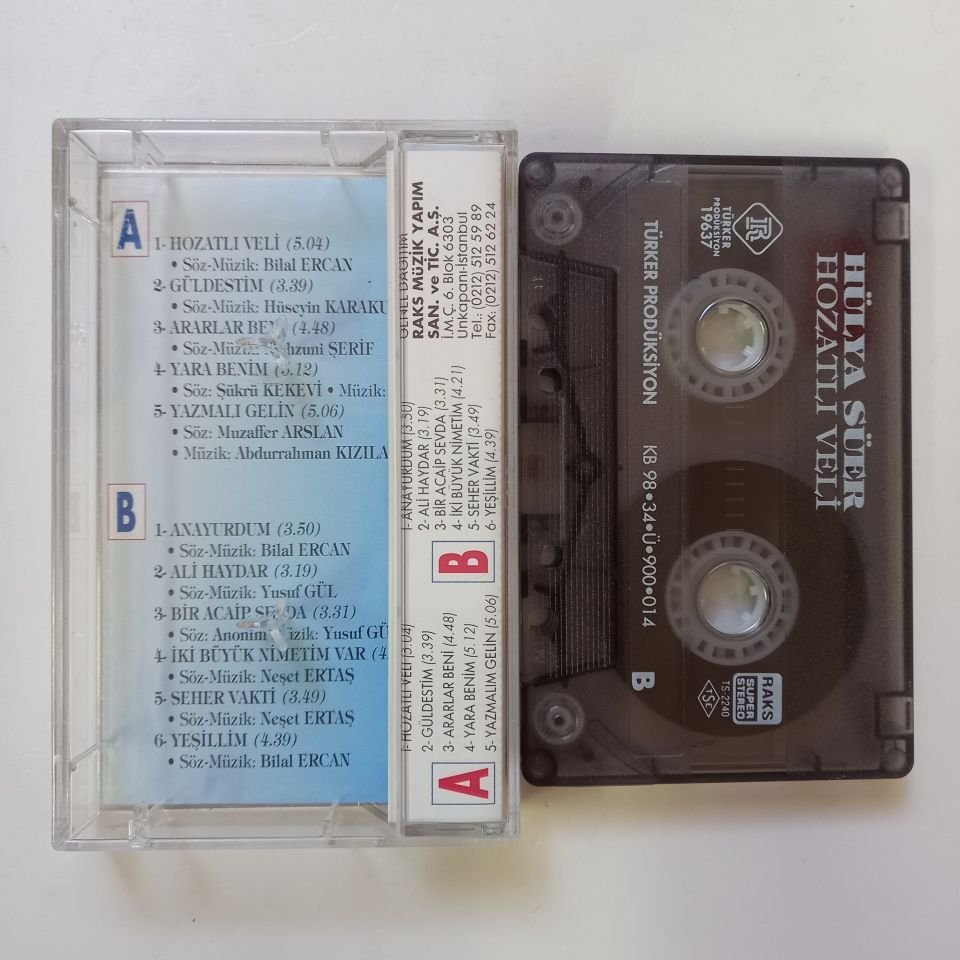 HÜLYA SÜER - HOZATLI VELİ (1998) - KASET 2.EL
