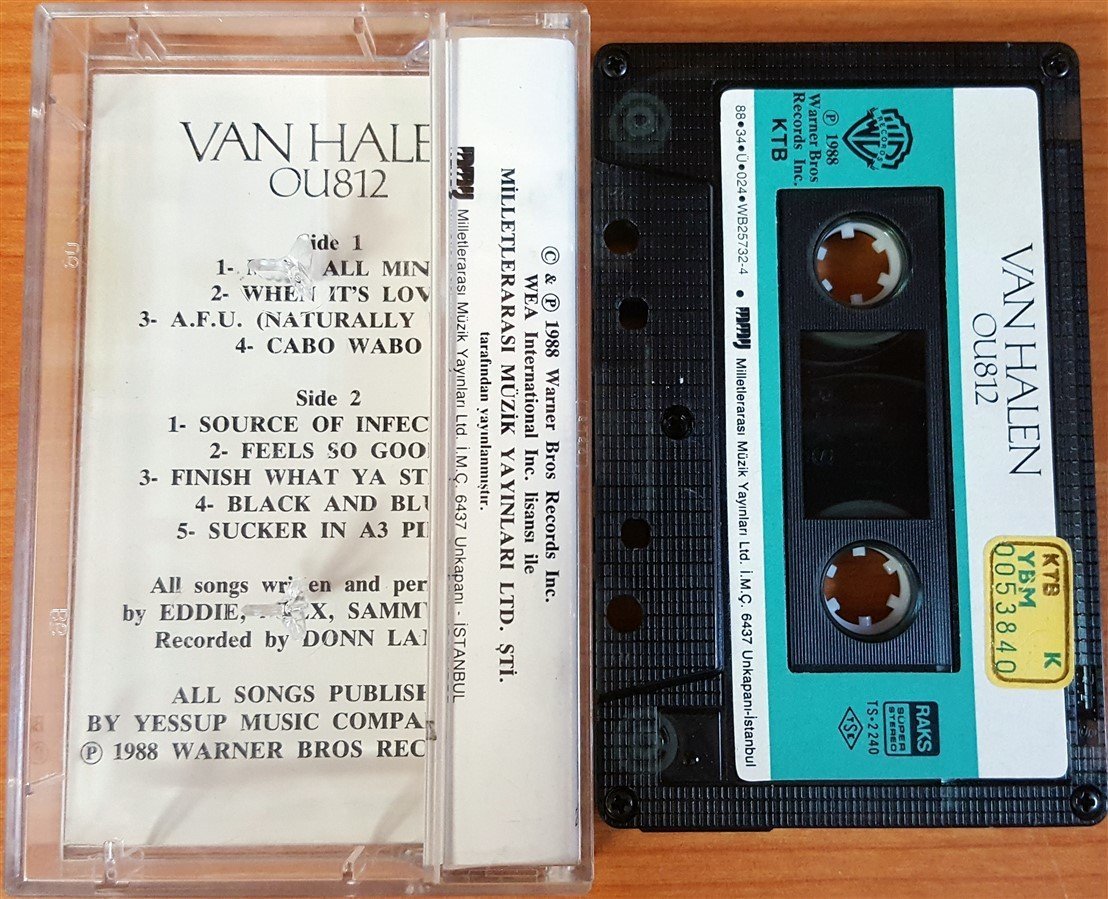 VAN HALEN - OU812 (1988) - KASET MMY 2.EL