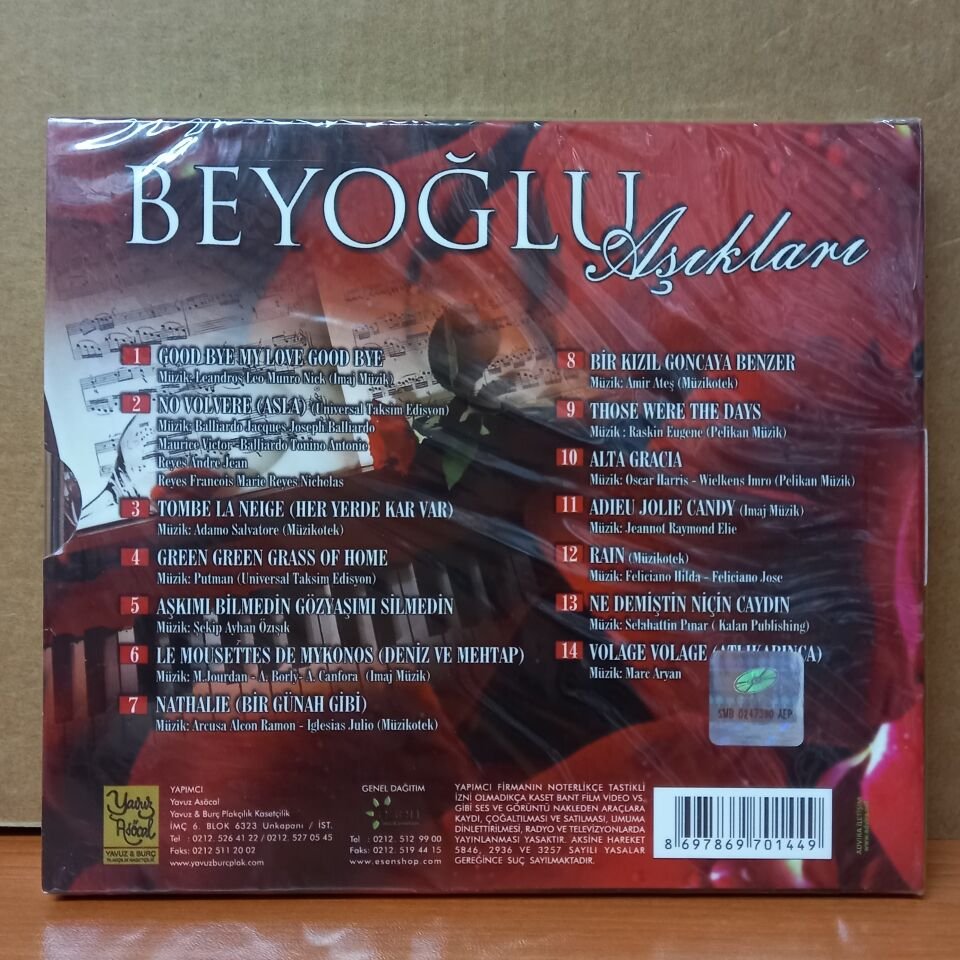 BEYOĞLU AŞIKLARI / CEYHUN ÇELİK, ÖZCAN ŞENYAYLAR (2013) - CD SIFIR