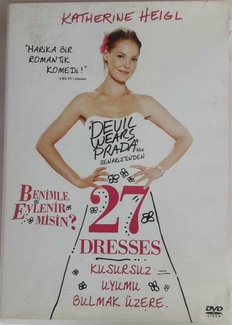 BENİMLE EVLENİR MİSİN? - 27 DRESSES - KATHERINE HEIGL - JAMES MARSDEN - DVD 2.EL