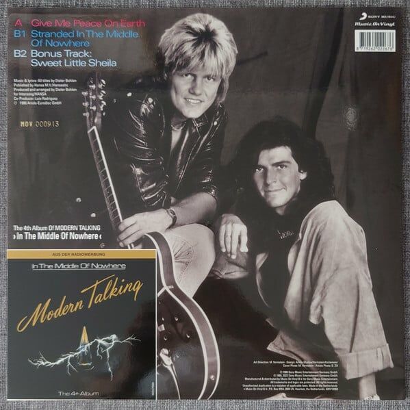 MODERN TALKING – GIVE ME PEACE ON EARTH (1986) - 45RPM 12'' MAXI SINGLE 2023 EDITION LIMITED CRYSTAL CLEAR COLOURED VINYL SIFIR PLAK