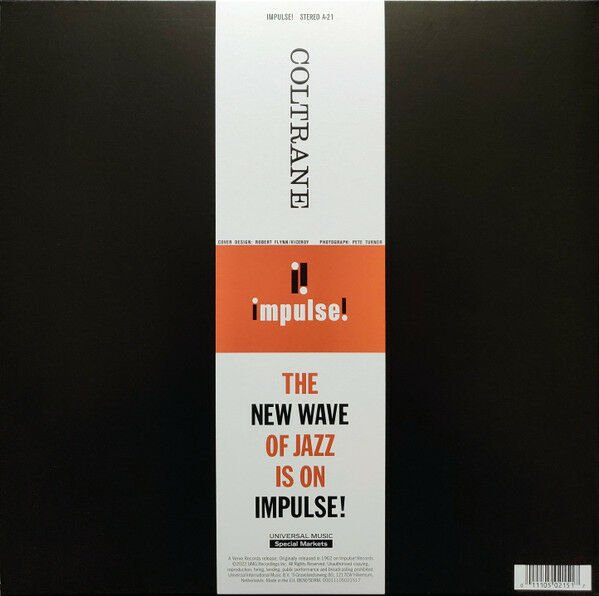 JOHN COLTRANE - COLTRANE (1962) - LP 2022 IMPULSE EDITION GATEFOLD SIFIR PLAK