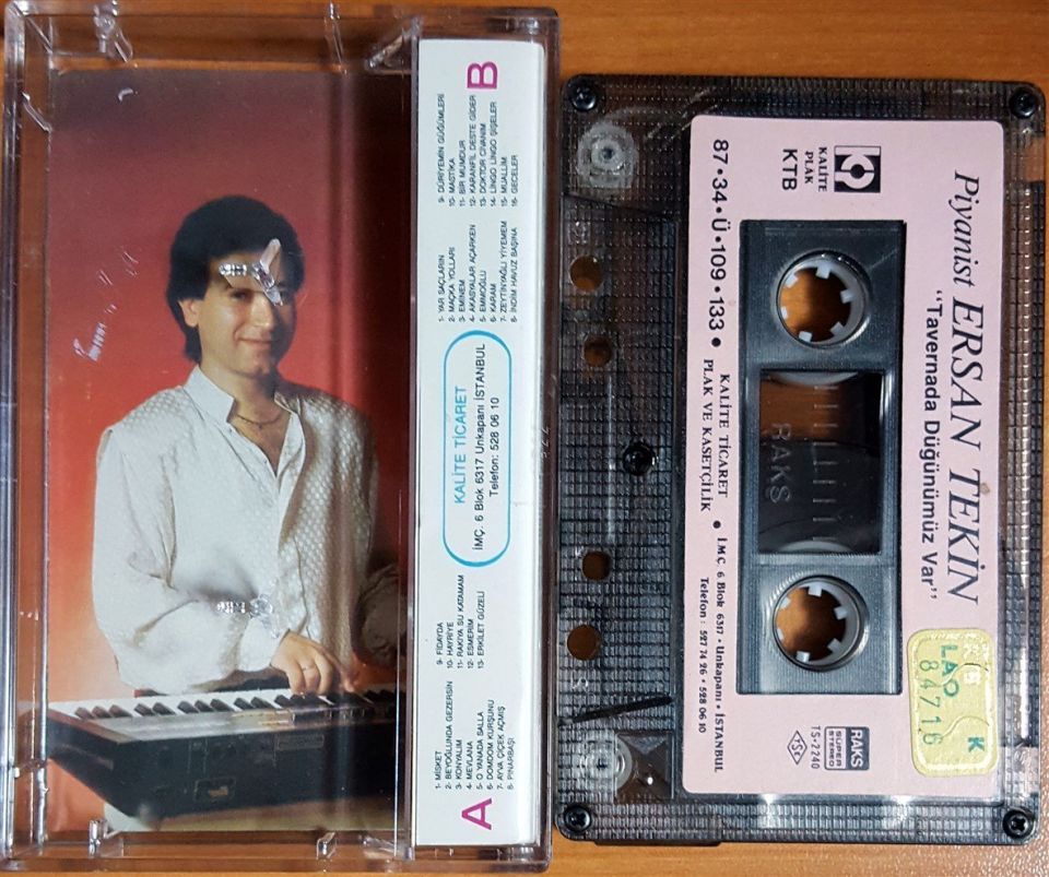 PİYANİST ERSAN TEKİN - TAVERNADA DÜĞÜNÜMÜZ VAR (1987) - KASET 2.EL