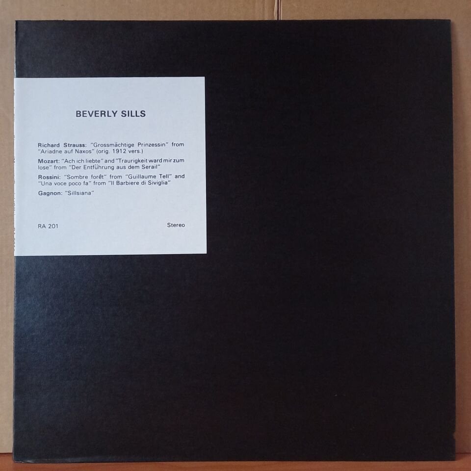 BEVERLY SILLS – STRAUSS/MOZART/ROSSINI/GAGNON - LP 2.EL PLAK