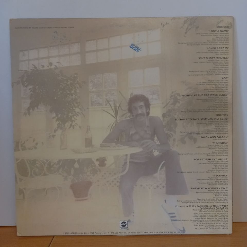 JIM CROCE – I GOT A NAME (1973) - LP 2.EL PLAK