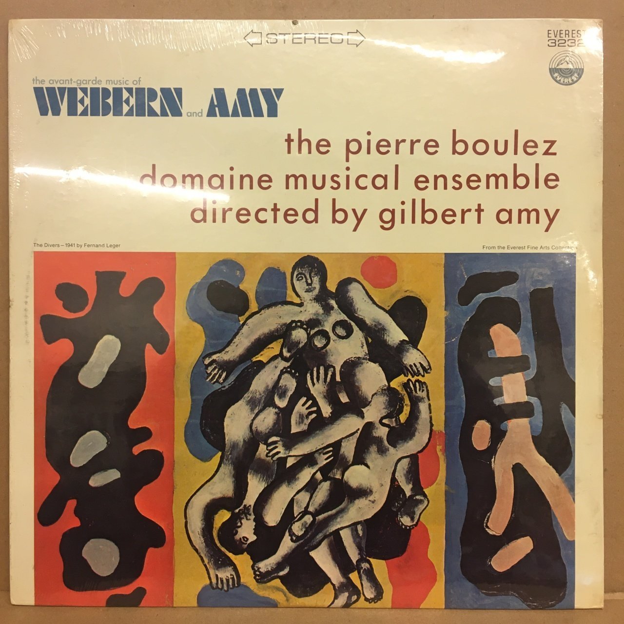 AVANT-GARDE MUSIC OF WEBERN AND AMY, THE PIERRE BOULEZ DOMAINE MUSICAL ENSEMBLE DÖNEM BASKISI SIFIR PLAK