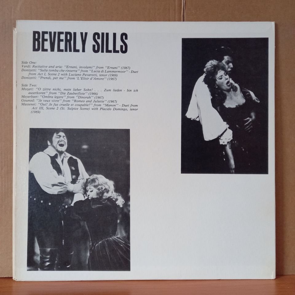 BEVERLY SILLS – ARIAS AND DUETS / VERDI, DONIZETTI, MOZART, MEYERBEER, GOUNOD, MASSENET - LP 2.EL PLAK