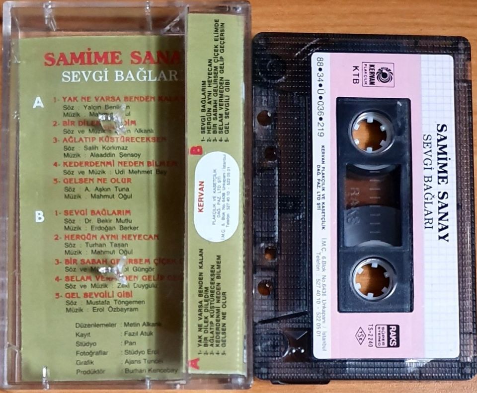 SAMİME SANAY - SEVGİ BAĞLARI (1988) - KASET 2.EL