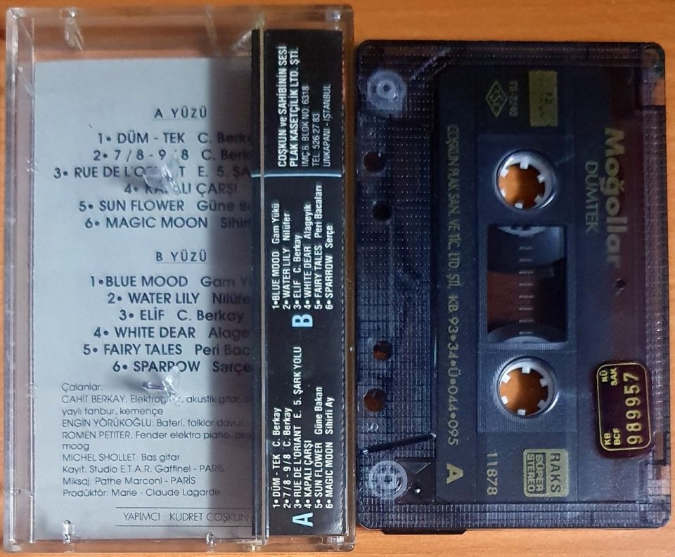 MOĞOLLAR - DÜM-TEK (1993) - KASET 2.EL