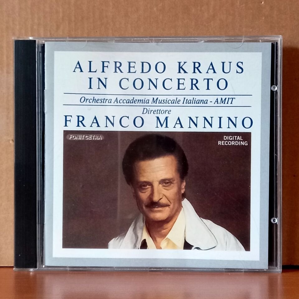 ALFREDO KRAUS IN CONCERTO / DIRETTORE FRANCO MANNINO / ROSSINI, BELLINI, DONIZETTI, VERDI, MASSENET, MASCAGNI (1989) - CD 2.EL