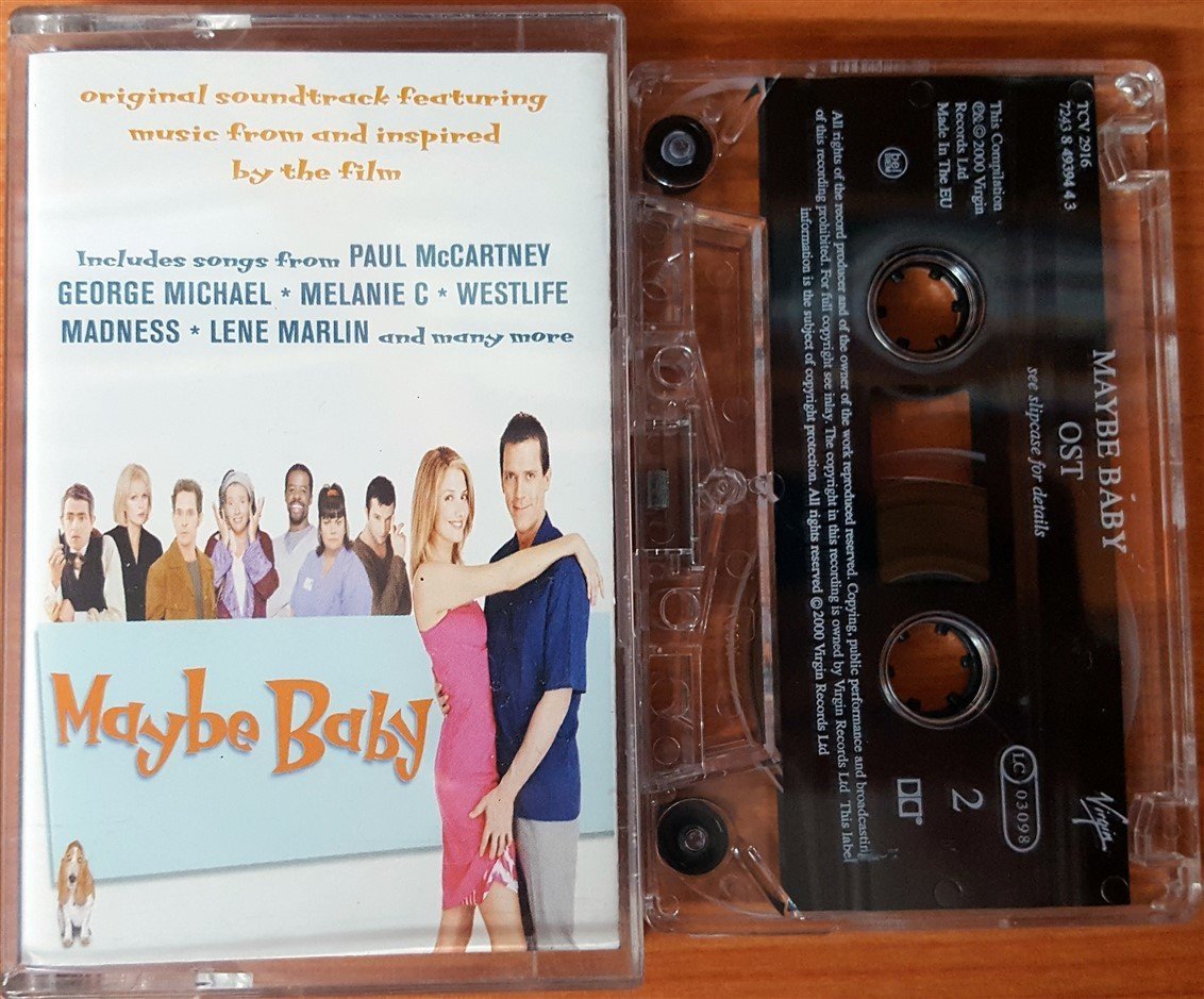 MAYBE BABY - SOUNDTRACK PAUL MCCARTNEY GEORGE MICHAEL MELANIE C ROXY MUSIC MADNESS (2000) CASSETTE MADE IN EU ''USED''