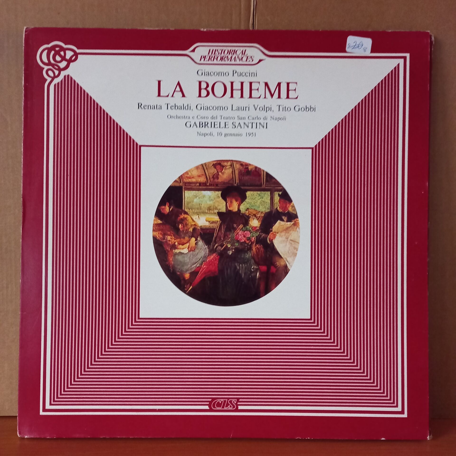 GIACOMO PUCCINI: LA BOHEME / GABRIELE SANTINI - 2LP 2.EL PLAK