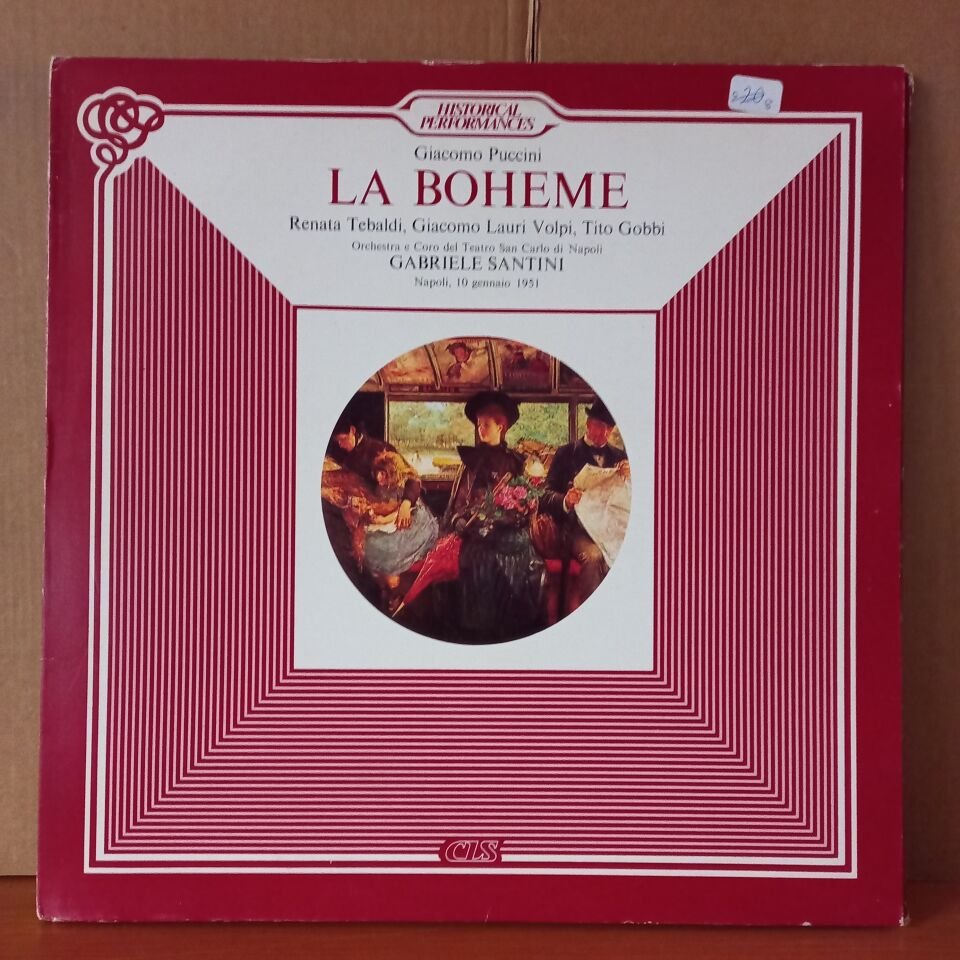 GIACOMO PUCCINI: LA BOHEME / GABRIELE SANTINI - 2LP 2.EL PLAK