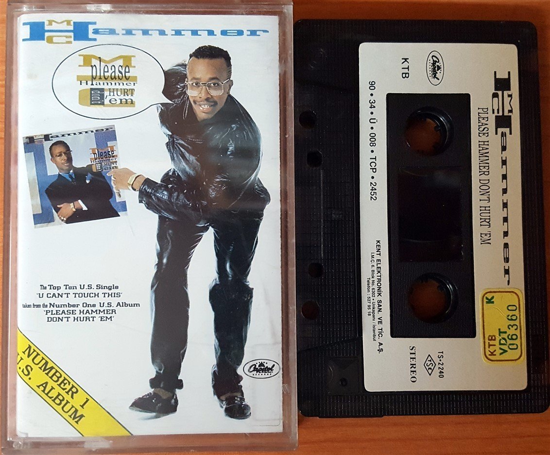 MC HAMMER - PLEASE HAMMER DON'T HURT 'EM (1990) KENT CASSETTE MADE IN TURKEY ''USED''