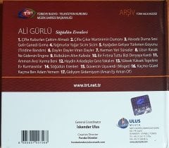 ALİ GÜRLÜ - SÖĞÜDÜN ERENLERİ / TRT ARŞİV SERİSİ 171 / ULUS MÜZİK CD 2.EL