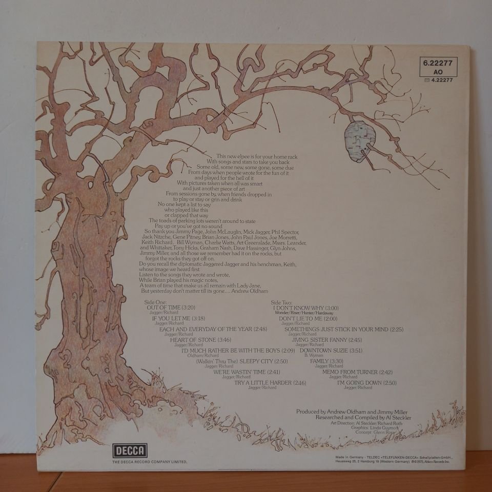 THE ROLLING STONES – METAMORPHOSIS (1975) - LP 2.EL PLAK