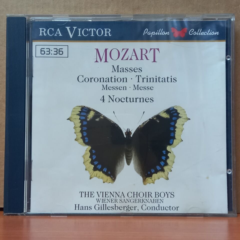 MOZART - THE VIENNA CHOIR BOYS / WIENER SANGERKNABEN, HANS GILLESBERGER / MASSES CORONATION · TRINITATIS · 4 NOCTURNES (1988) - CD 2.EL