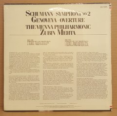 SCHUMANN - SYMPHONY NO 2 / ZUBIN MEHTA VIENNA PHILH. ORCH. (1981) - LP DÖNEM BASKI SIFIR PLAK