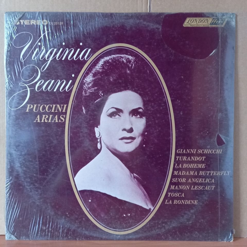 VIRGINIA ZEANI – PUCCINI ARIAS (1958) - LP DÖNEM BASKISI SIFIR PLAK