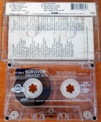 SURVIVOR - GREATEST HITS (1992) YONCA CASSETTE MADE IN TURKEY ''USED''