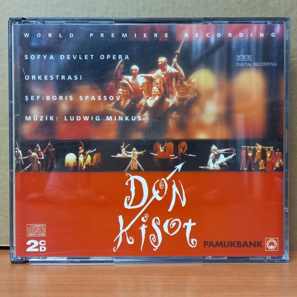 DON KİŞOT / BORIS SPASSOV, SOFYA DEVLET OPERA ORKESTRASI, LUDWIG MINKUS (1995) - PAMUKBANK PROMO 2CD 2.EL
