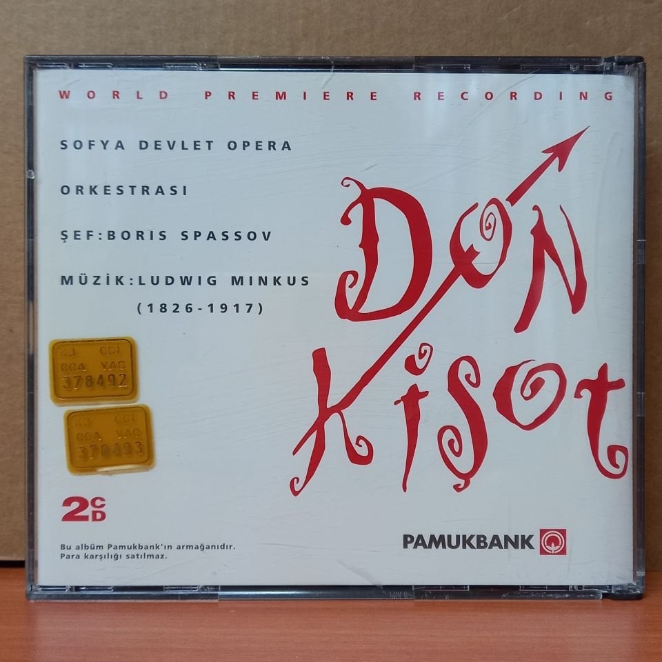 DON KİŞOT / BORIS SPASSOV, SOFYA DEVLET OPERA ORKESTRASI, LUDWIG MINKUS (1995) - PAMUKBANK PROMO 2CD 2.EL