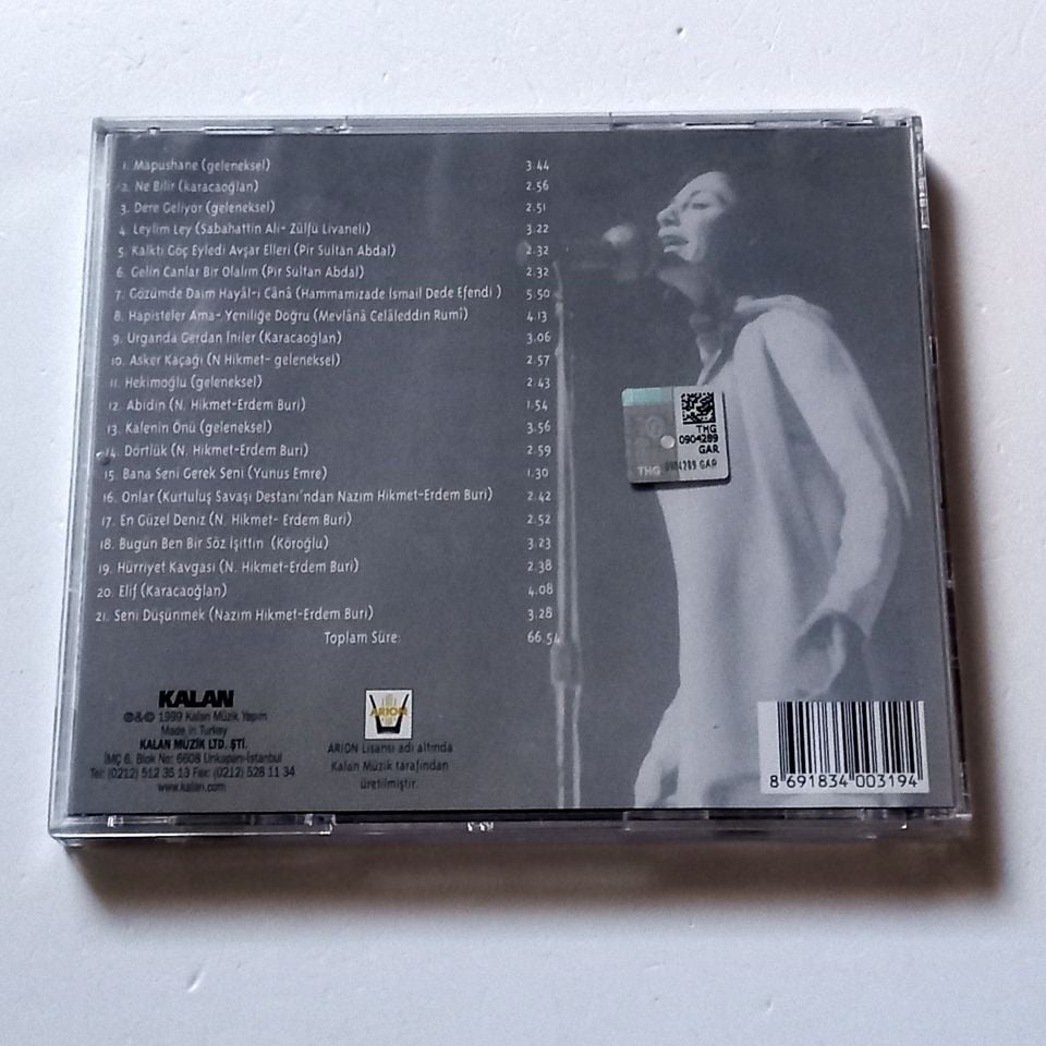 TÜLAY GERMAN - YUNUS'TAN NAZIM'A (1999) - CD KALAN MÜZİK 2.EL
