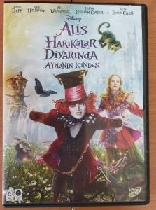 ALICE IN WONDERLAND THROUGH THE LOOKING GLASS - ALİS HARİKALAR DİYARINDA AYNANIN İÇİNDEN - JOHNNY DEPP - DISNEY - DVD 2.EL