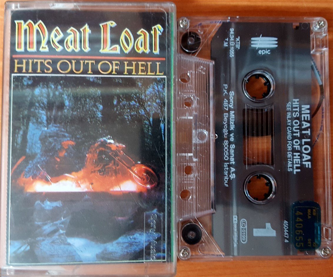 MEAT LOAF - HITS OUT OF HELL (1994) SONY CASSETTE MADE IN TURKEY ''USED''