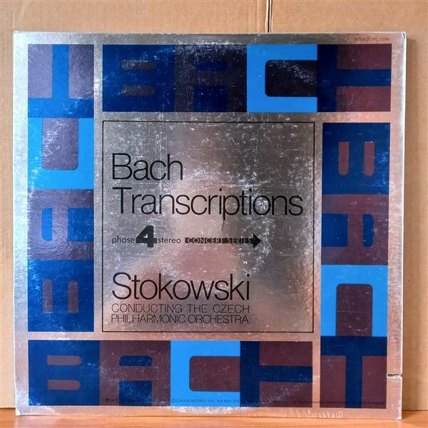 BACH TRANSCRIPTIONS / STOKOWSKI CONDUCTING THE CZECH PHILHARMONIC ORCHESTRA (1973) - LP 2.EL PLAK