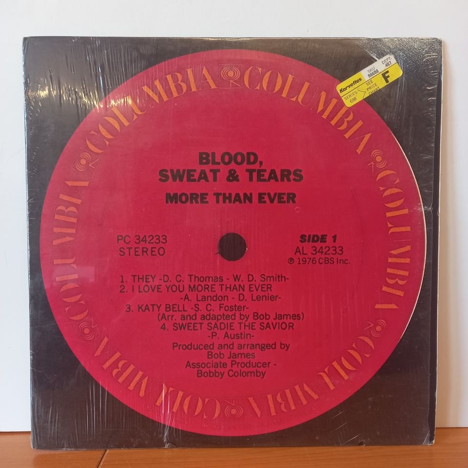 BLOOD, SWEAT & TEARS – MORE THAN EVER (1976) - LP 2.EL PLAK