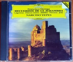 TARREGA: RECUERDOS DE LA ALHAMBRA U.A. / NARCISO YEPES (1983) - CD DEUTSCHE GRAMMOPHON 2.EL