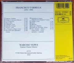 TARREGA: RECUERDOS DE LA ALHAMBRA U.A. / NARCISO YEPES (1983) - CD DEUTSCHE GRAMMOPHON 2.EL