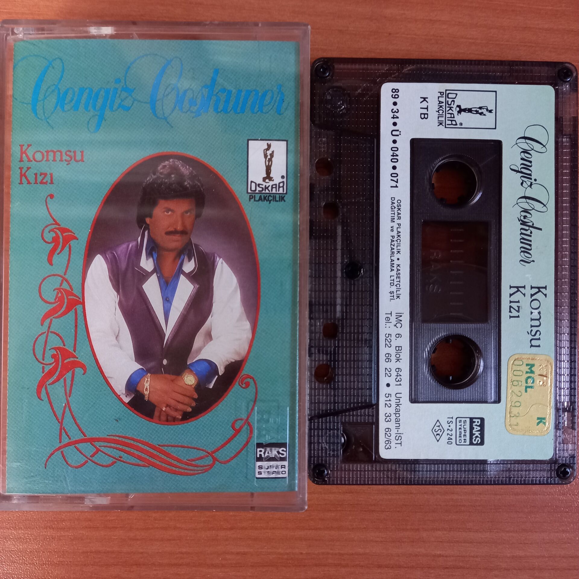 CENGİZ COŞKUNER - KOMŞU KIZI (1989) - KASET 2.EL