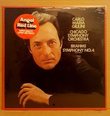 BRAHMS - SYMPHONY NO 4 C.M.GIULINI CHICAGO SYMP. ORCH. (1976) - LP DÖNEM BASKI SIFIR PLAK