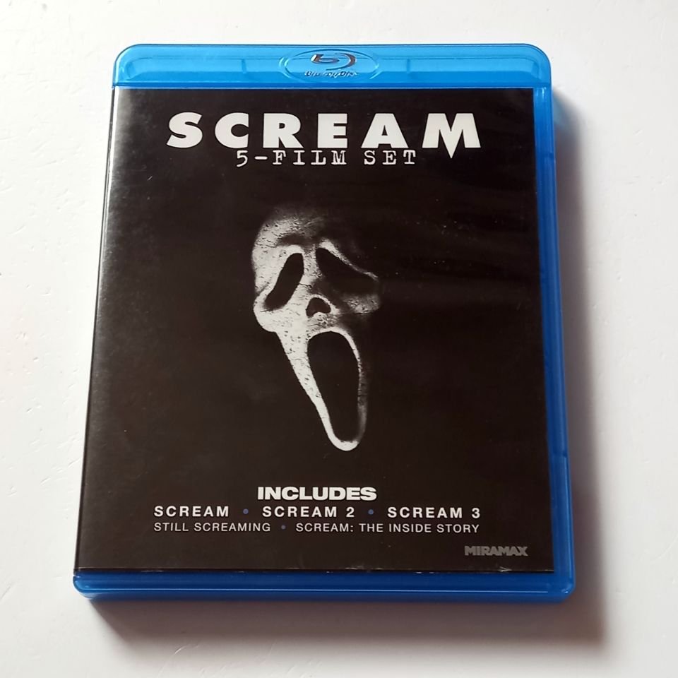 SCREAM 5-FILM SET: SCREAM 1, 2, 3 + RETROSPECTIVE, DOCUMENTARY - 4 DİSK BLU-RAY REGION A 2.EL TR ALTYAZI YOKTUR
