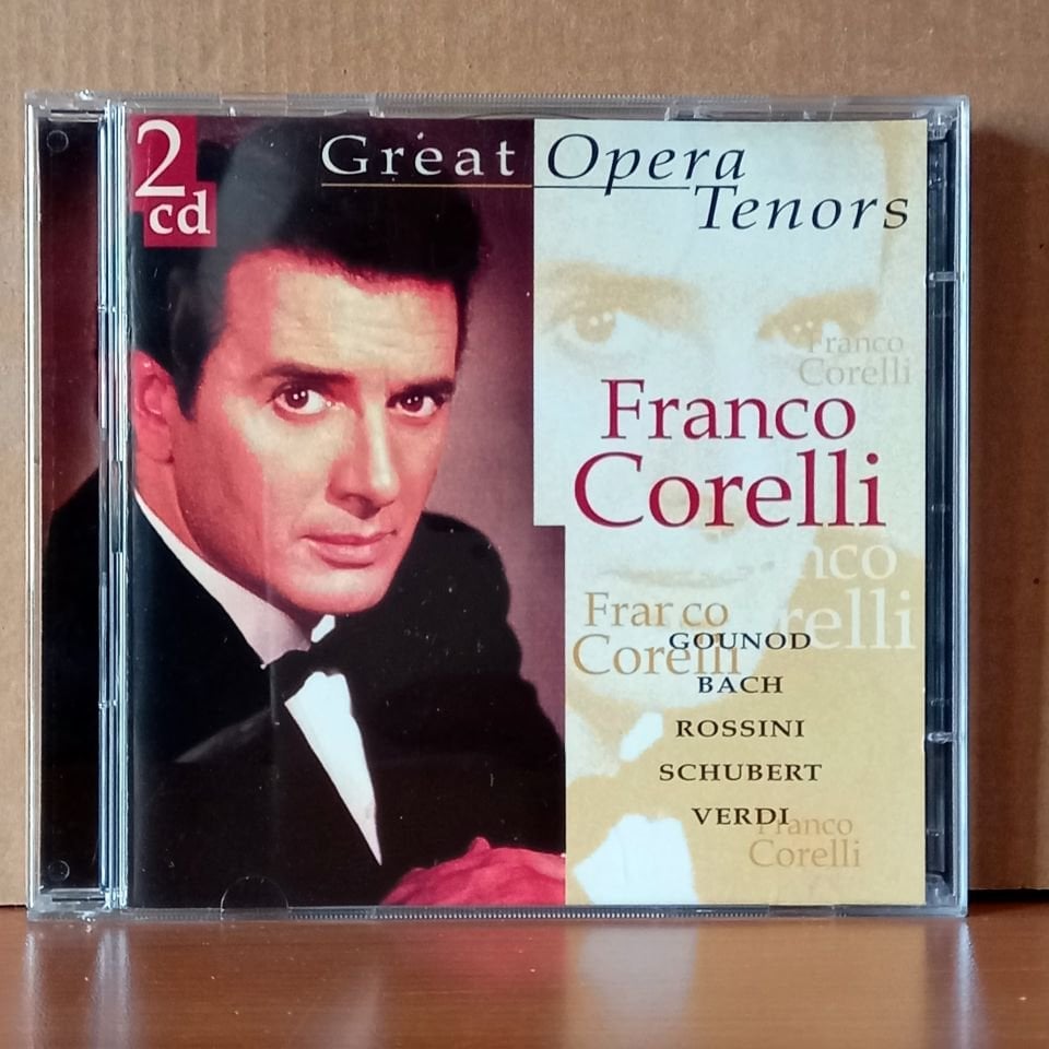 FRANCO CORELLI / GOUNOD, BACH, ROSSINI, SCHUBERT, VERDI / GREAT OPERA TENORS (1999) - 2CD 2.EL