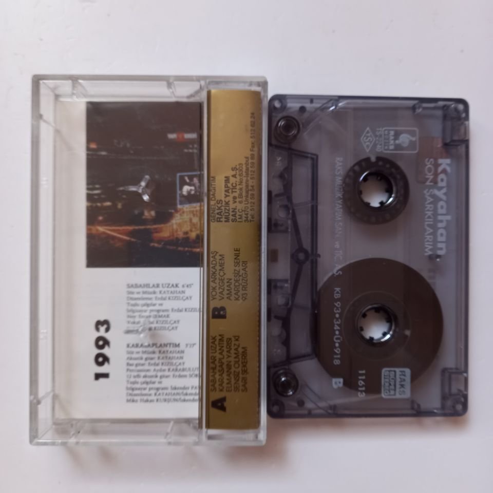 KAYAHAN - SON ŞARKILARIM (1993) - KASET 2.EL