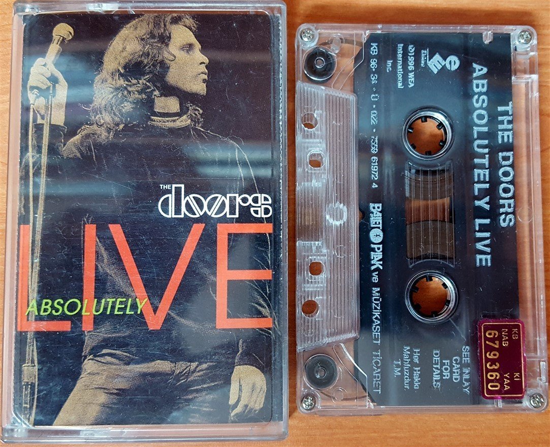 DOORS - ABSOLUTELY LIVE (1996) BALET CASSETTE MADE IN TURKEY ''USED''