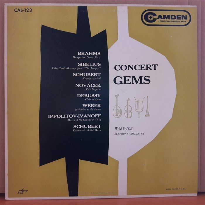 CONCERT GEMS - WARWICK SYMPHONY ORCHESTRA - LP 2.EL PLAK