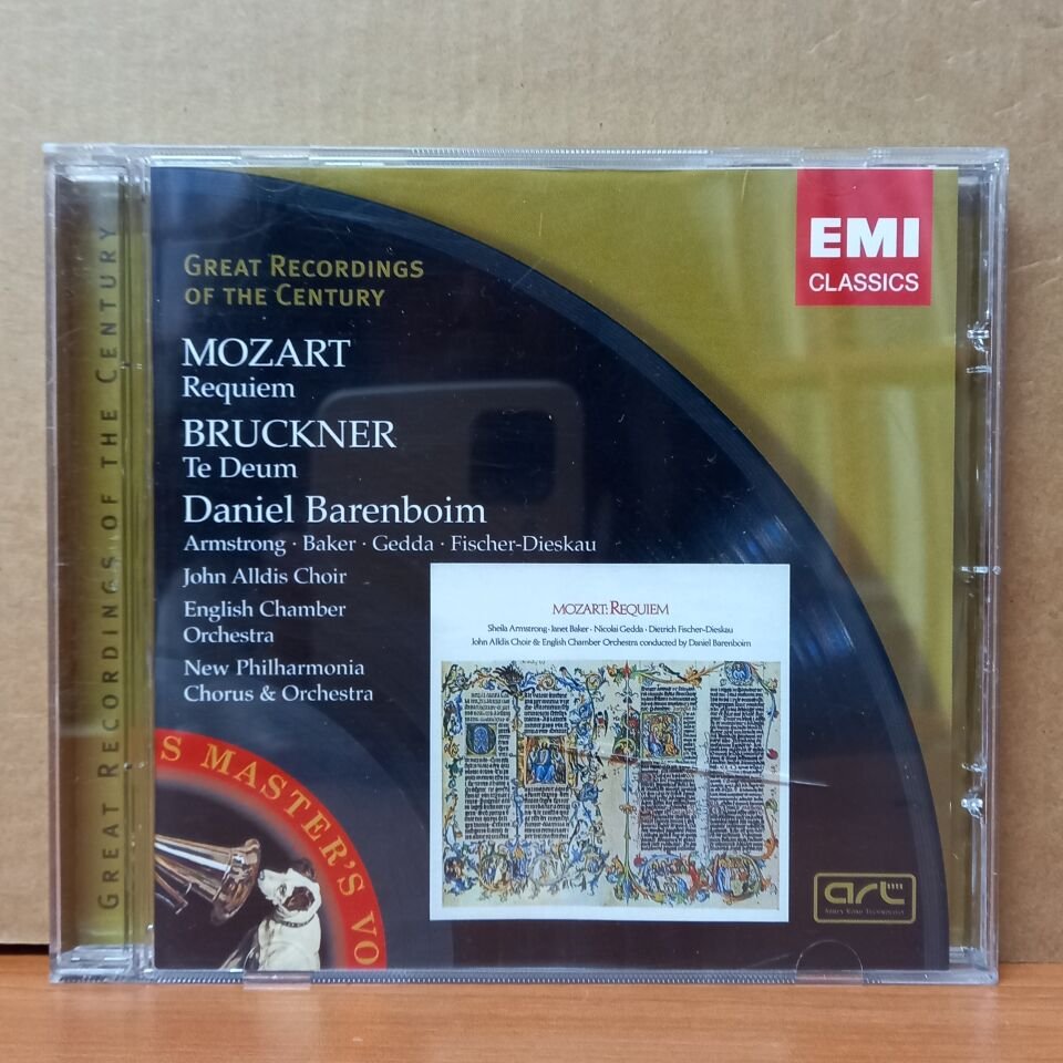 MOZART - REQUIEM / BRUCKNER - TE DEUM / DANIEL BARENBOIM, ARMSTRONG, BAKER, GEDDA / ENGLISH CHAMBER ORCHESTRA, NEW PHILHARMONIA ORCHESTRA (2008) - CD 2.EL