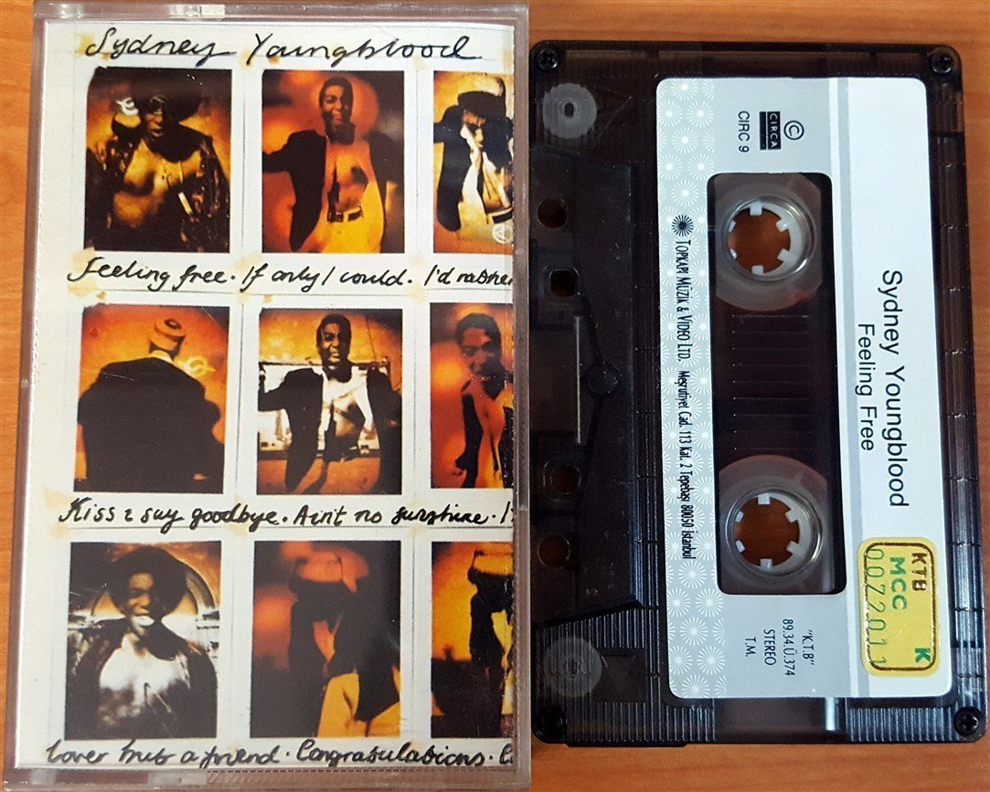 SYDNEY YOUNGBLOOD - FEELING FREE (1989) TOPKAPI CASSETTE MADE IN TURKEY ''USED'' PAPER LABEL
