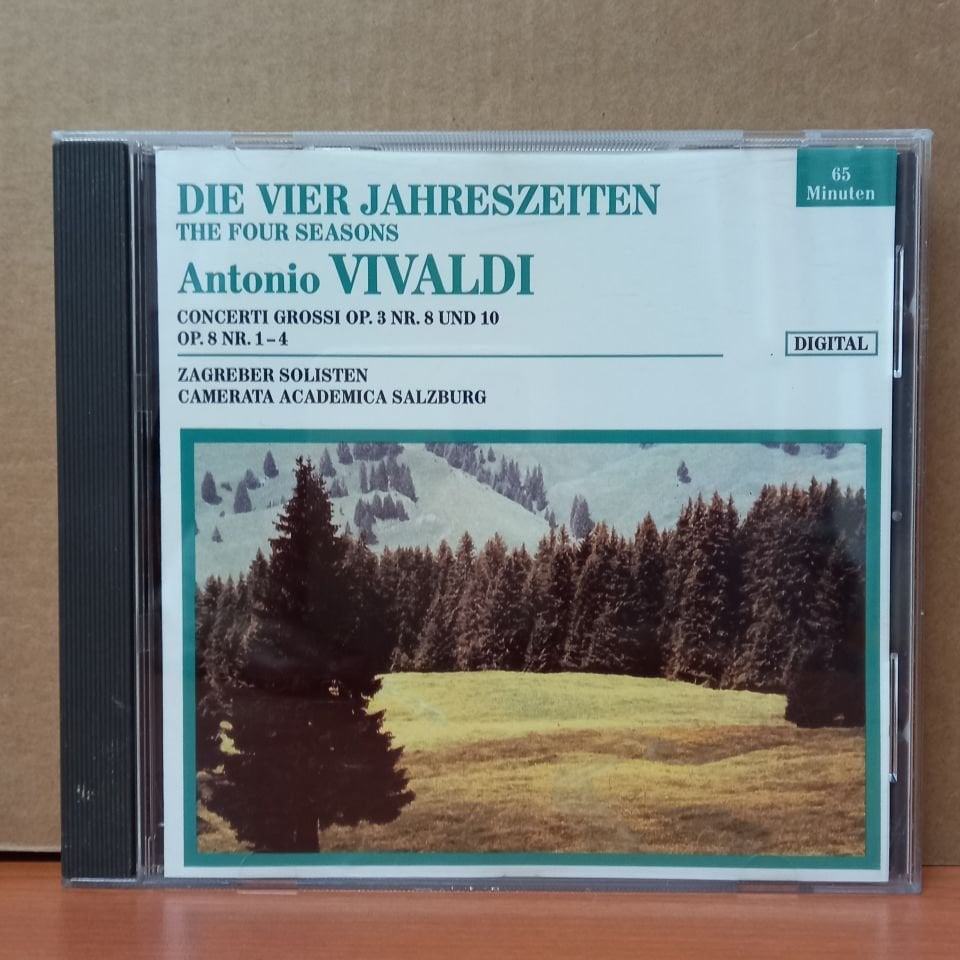 ANTONIO VIVALDI - THE FOUR SEASONS / CONCERTI GROSSI OP. 3 NR. 8 UND 10 OP. 8 NR. 1-4 / ZAGREBER SOLISTEN,CAMERATA ACADEMICA SALZBURG (1988) - CD 2.EL