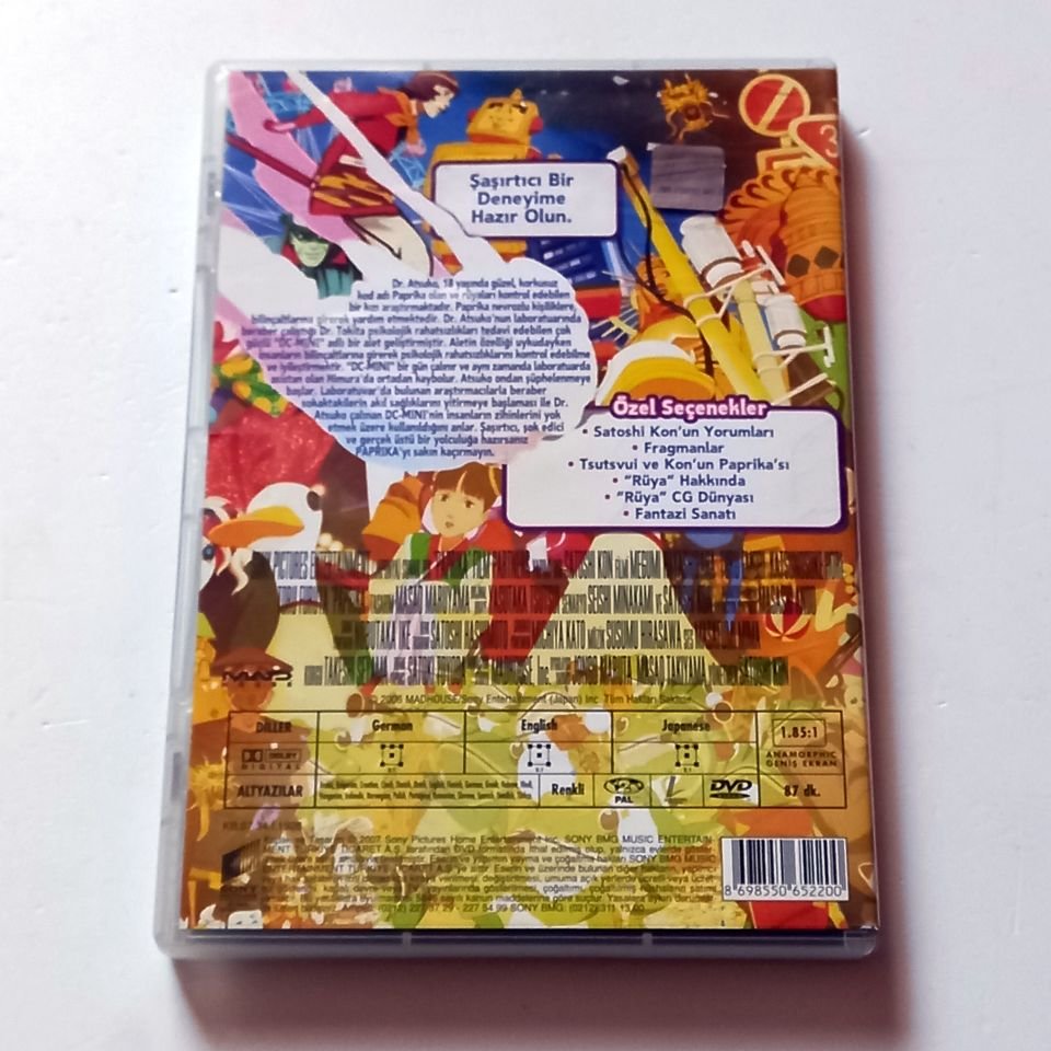 PAPRIKA - ANIME -  YÖN.: SATOSHI KON - 2DVD 2.EL