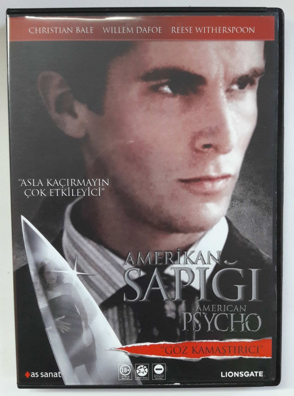 AMERİKAN SAPIĞI - AMERICAN PSYCHO - CHRISTIAN BALE - REESE WITHERSPOON - WILLEM DAFOE - DVD 2.EL